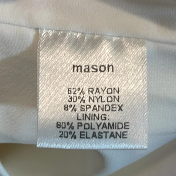 MICHELLE MASON Asymmetrical Cocoon Dress In Ivory size medium - Picture 6 of 6